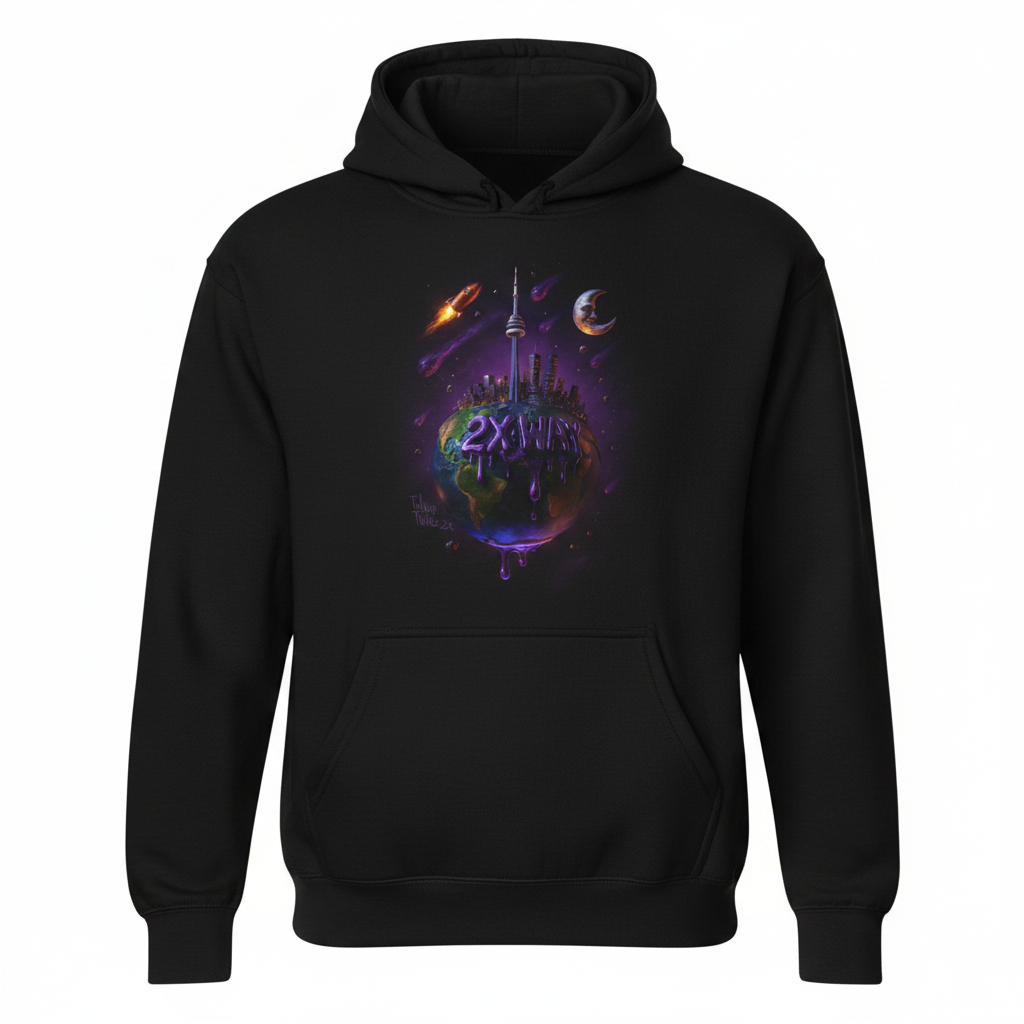 Black Hoodie - TallUp Twinz 2X