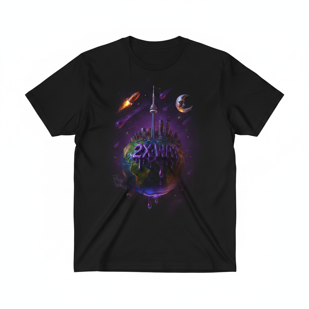 Black T-Shirt - TallUp Twinz 2X