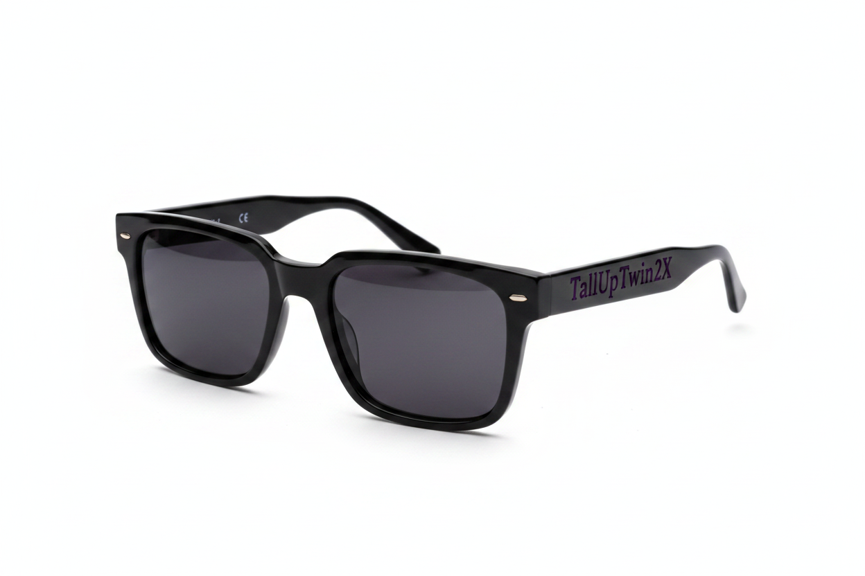2XWay TallUpTwin2X classic square black sunglasses