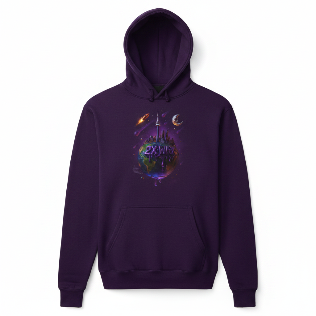 Purple Hoodie - TallUp Twinz 2X