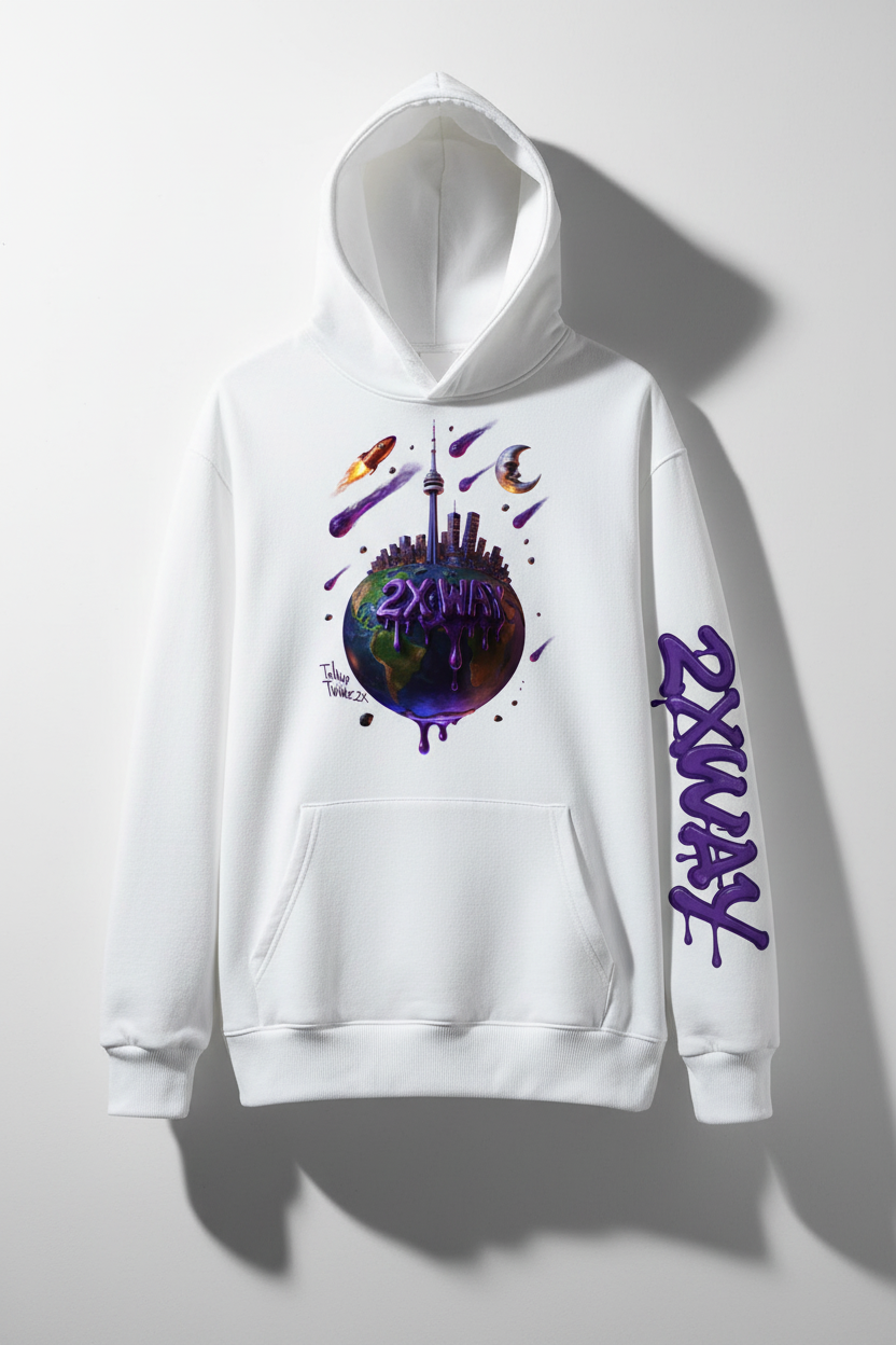 White Hoodie 2XWay